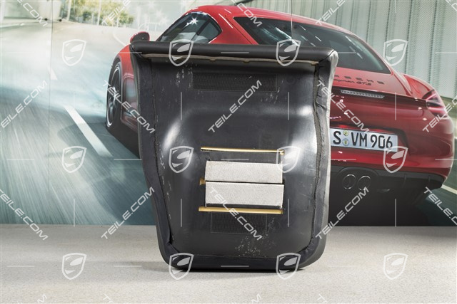 Notsitzkissen, Cabrio, Leder, Schwarz, R