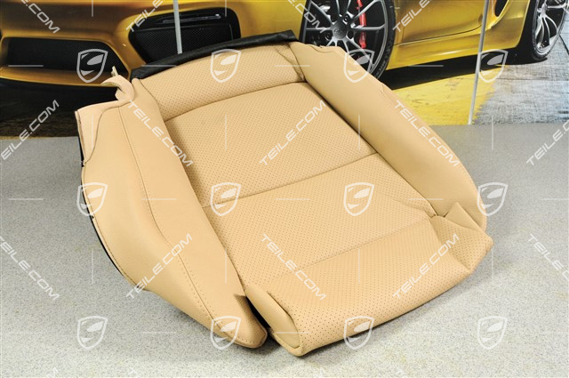 Sitzkissenbezug, ohne Heizung, Leder luxorbeige, R Sitzkissenbezug, ohne Heizung, Leder luxorbeige, R