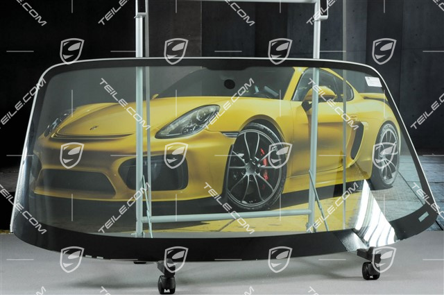 Szyba przednia, tonowana, różnorodne anteny, uszkodzona Szyba przednia, tonowana, różnorodne anteny, uszkodzona