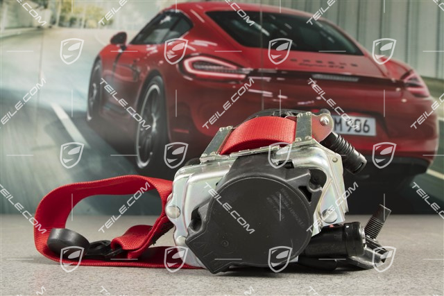 Targa / Coupe, Seat belt, front, Guards Red, L=R