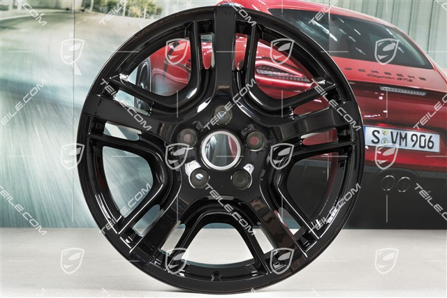 19-inch Panamera Design wheel, 9J x 19 ET60, black high gloss