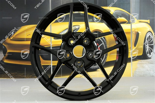 19" felga Carrera S II, 8J x 19 ET57, czarny połysk