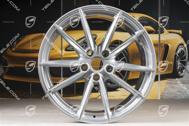 20+21" Felgensatz Carrera S, Felgen: vorne 8,5J x 20 ET53 + hinten 11,5J x 21 ET67, Brilliantchromlack