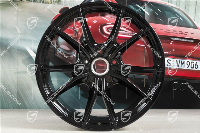 20" Felge Carrera S (IV), 11,5J x 20 ET76, schwarz hochglanz