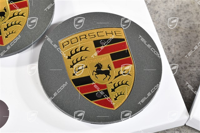 Radzierdeckel Satz, Wappen farbig, für 21" und 22" Felgen, vesuvgrau
