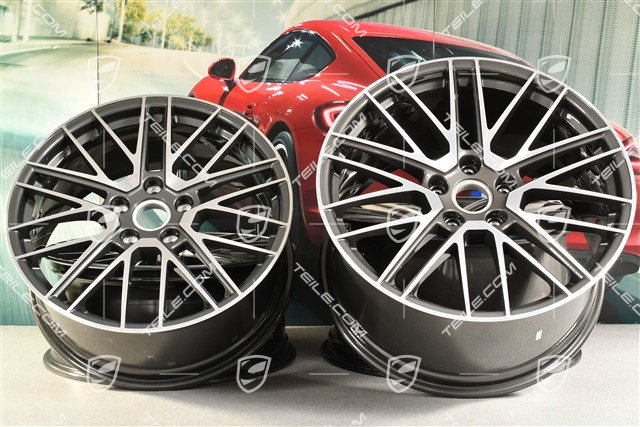 20+21" Komplet felg Turbo V, felgi: przednie 9J x 20 ET41 + tylne 11,5J x 21 ET67