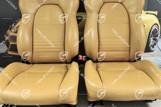 Sportsitze (breit), manuel einstellbar, Leder, "savanna" beige, manuel einstellbar, Satz L+R