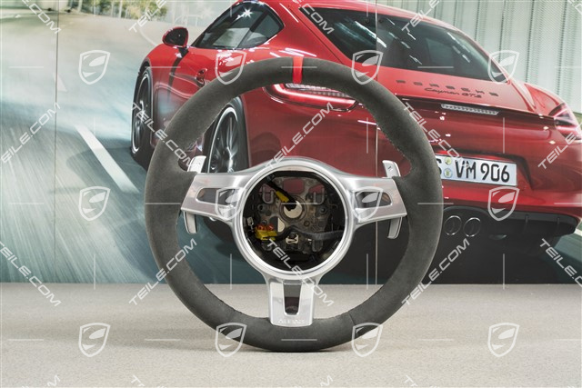 Sport-Design Lenkrad, Sport Chrono, Alcantara, schwarz, 12-Uhr Markierung Rot