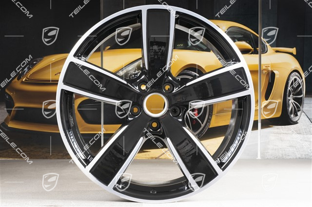 22" Felge Sport Classic, 10J x 22 ET48, schwarz hochglanz