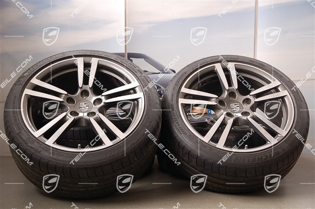 20" Turbo II Sommerräder Satz, Felgen 9,5 J x 20 ET 65 + 11 J x 20 ET 68 + Reifen 255/40 ZR 20 + 295/35 ZR 20, mit RDK