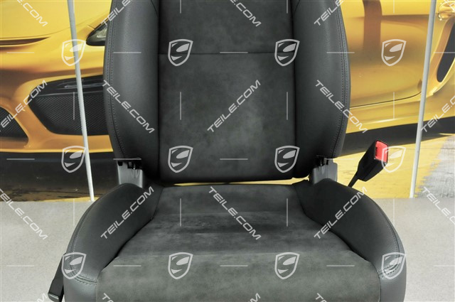 Sitz, manual einstellbar, Kunstleder-Alcantara, schwarz, R