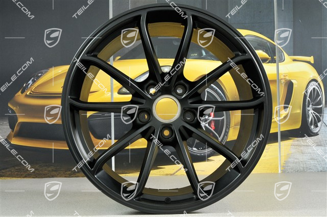 20" komplet felg GT4, 8,5J x 20 ET61 + 11J x 20 ET50, czarny satynowy półmat