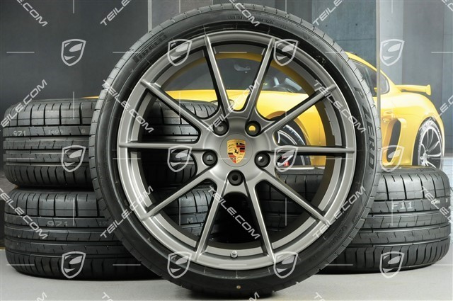 20" Spyder summer wheel set, rims 8.5J x 20 ET57 + 10.5J x 20 ET47 + NEW Pirelli summer tyres 235/35 ZR20 + 265/35 ZR20