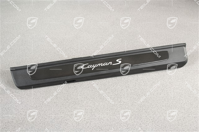 Blenden/Einstiegleisten, ohne Beleuchtung, Carbon, "Cayman S", Satz, L+R
