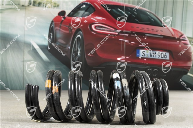 Schraubenfeder, HA, Coupe, C4S, Blau/Weiss