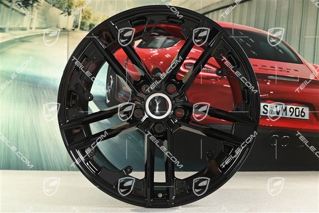 21" Exclusive Design wheel, 11.5J x 21 ET66, rear, high-gloss black, R