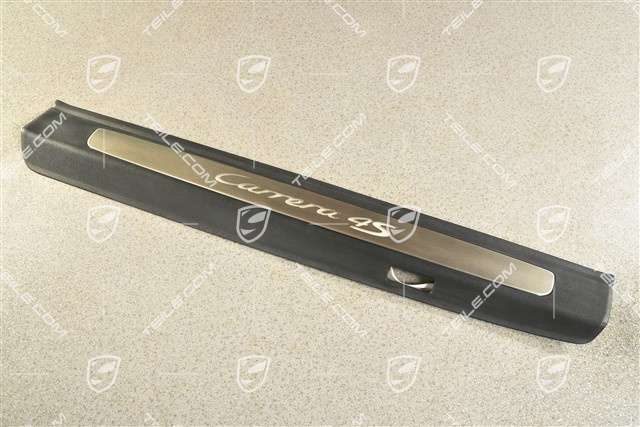 Blende, Einstiegleiste, mit Beleuchtung, Edelstahl, Carrera 4S, L