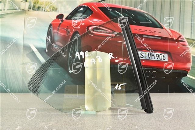 Rear quarter glass, Convertible, R