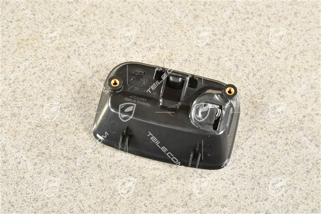 Glove compartment handle with Base plate in Black