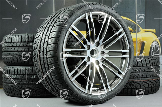 20-inch winter wheels set "Turbo", rims 8,5J x 20 ET51 + 11J x 20 ET56 + Pirelli winter tires 245/35 R20 + 295/30 R20, with TPM