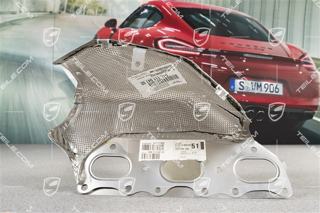 Abgaskrümmer,  Abschirmblech / Hitzeblech / Hitzeschutz / Wärmeschutz 3,6L, 4-6 Zyl. , L