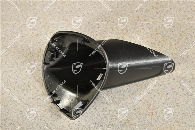 Aussenspiegel, Spiegelfuss, Abdeckkappe, Satinschwarz, RHD, R