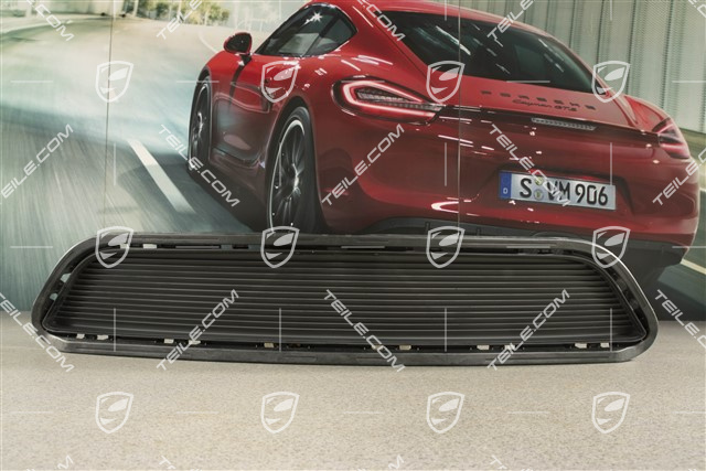 Retaining frame, centre, without middle radiator, Black