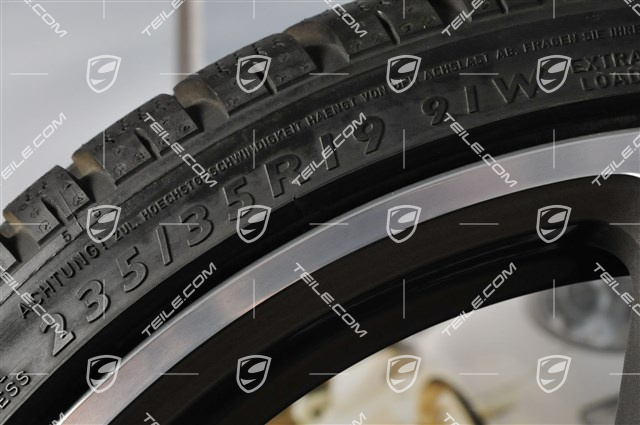 19" Winterräder Satz Turbo (4 Felgen + 4 Reifen), 8,5J x 19 ET56 + 11J x 19 ET51, 235/35R19 + 295/30R19, RDK Sensoren