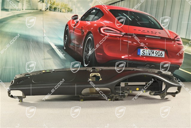 Dashboard, upper part, leather black, Sport-Chrono, UK-Version / RL, damaged