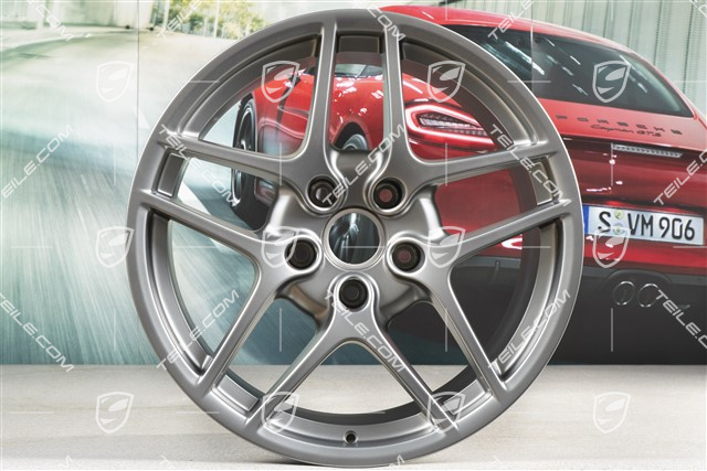 19" felga Carrera S II, 11J x 19 ET51, Platinum półmat