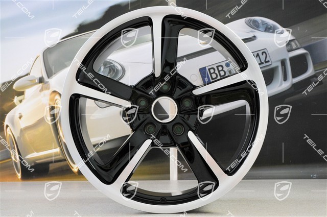 20-inch SportTechno wheel set, 8.5J x 20 ET57 + 10J x 20 x ET50, black high gloss