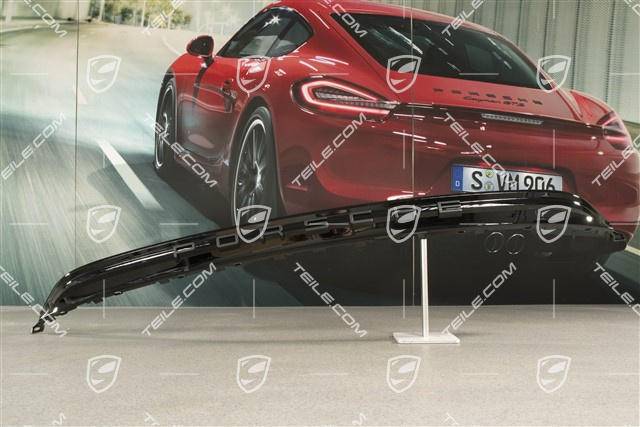 Sport Design / GTS, Cover upper, black with black PORSCHE lettering