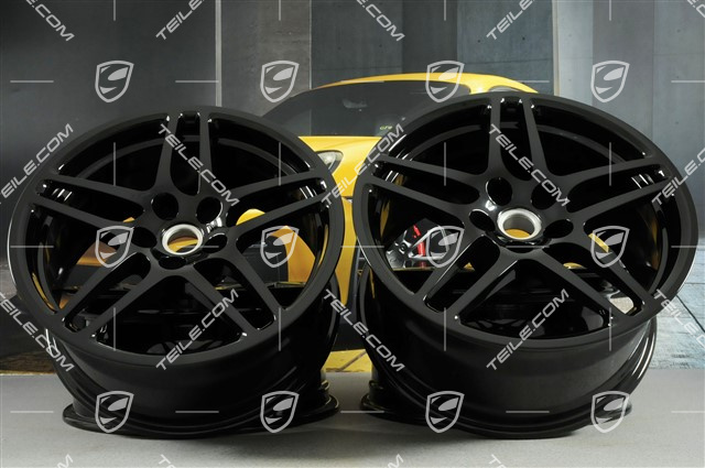 18" Felgensatz Macan S, 8J x 18 ET21 + 9J x 18 ET21, schwarz hochglanz