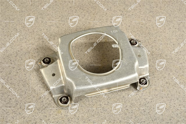 Retaining frame for airbag, 4-spoke steering wheel
