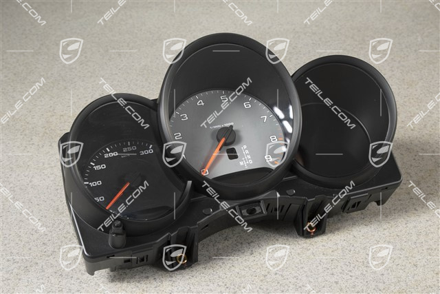 Instrument cluster, PDK transmission, silver face gauges