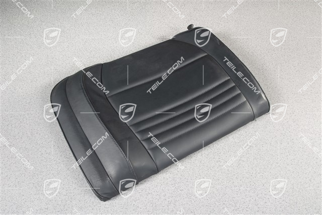 Back seat backrest, leather, metropole blue, Cabrio, L