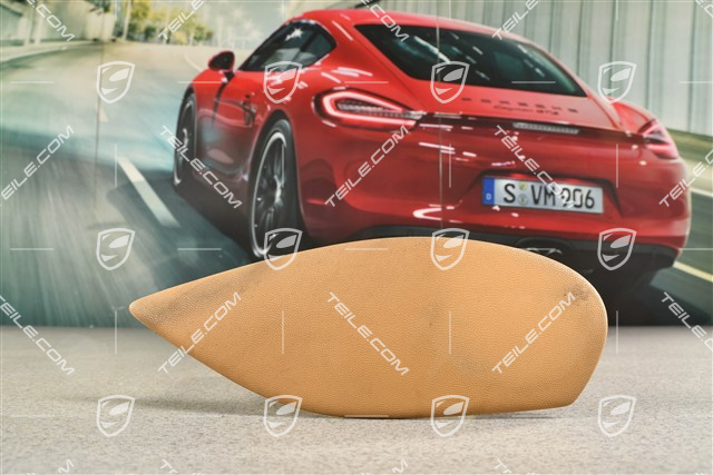 Centre console cover, Lateral, Leatherette, Savannah Beige, L