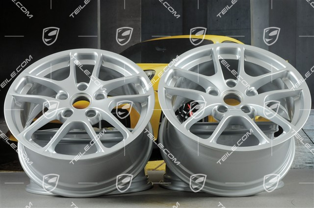 18-inch wheel rim set "Cayman III", 8J x 18 ET57 + 9J x 18 ET47