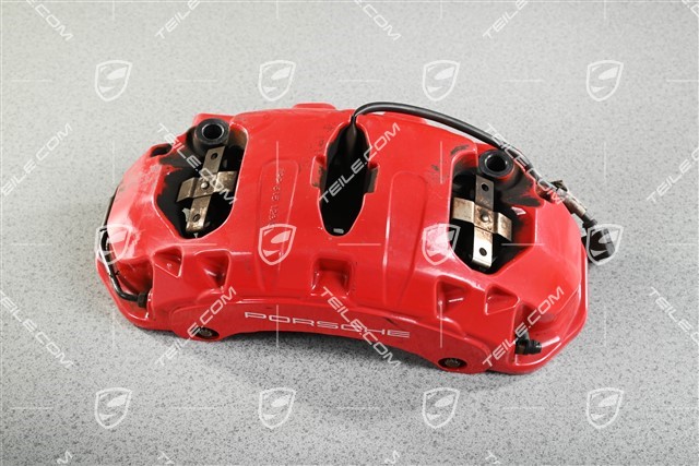 Brake calliper, front axle, Red, L
