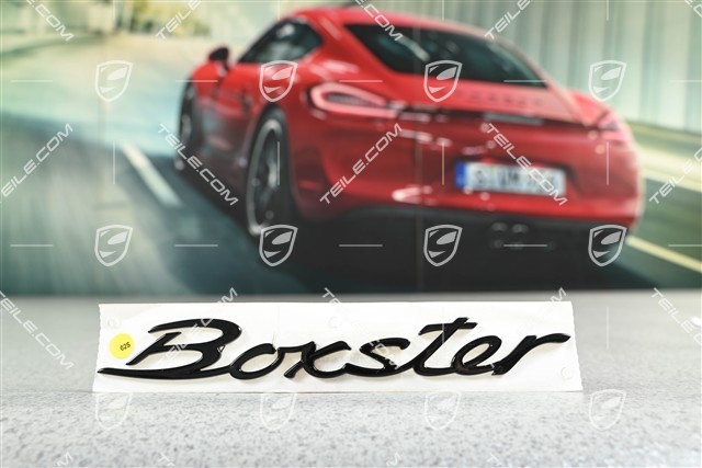 Schriftzug Dekorschriftzug Boxster, Hochglanz Schwarz