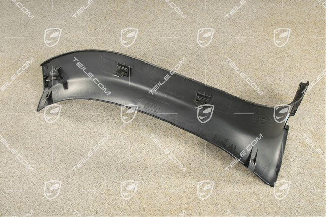 Abschlussleiste, Seitenwandverkleidung, hinten, Satinschwarz, L