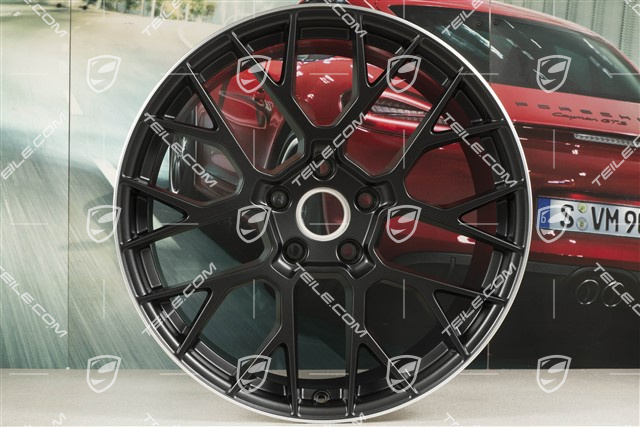 21-inch RS Spyder wheel rim, 11,5J x 21 ET67, black satin matt