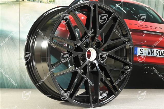 21" Felge Cayenne RS Spyder Design, 9,5J x 21 ET46, schwarz hochglanz
