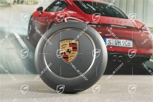 Airbag-Einheit für Lenkrad, Leder Graphitblau