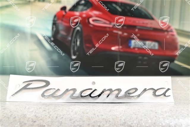 Napis "PORSCHE", chromowany