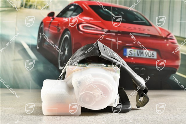 Hintere Sicherheitsgurt, mitte, Schwarz