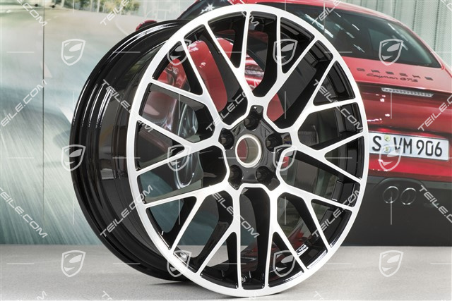 20" Komplet felg RS-Spyder Design, 9J x 20 H2 ET 26 + 10J x 20 ET19 , czarny wysoki połysk