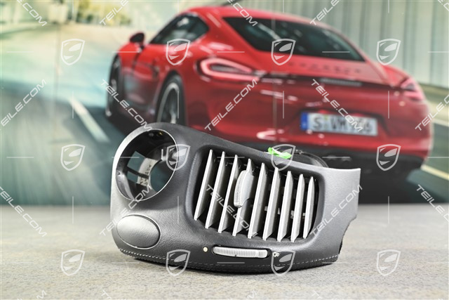 Dashboard side vent / defroster trim / cover, Leather Metropole Blue, R