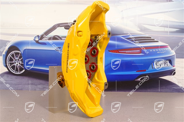 Fixed caliper, front axle, yellow, PCCB, L