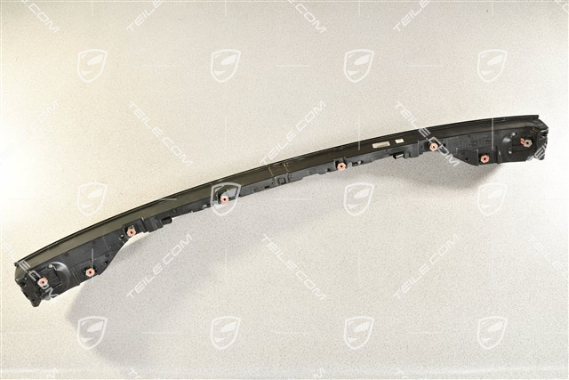Heckleuchte Abschlussblende / Heckblende mitte, Porsche Schriftzug in Silber, USA Version